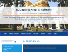 Tablet Screenshot of amministrazioneincammino.luiss.it