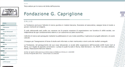 Desktop Screenshot of fondazionecapriglione.luiss.it
