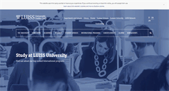 Desktop Screenshot of luiss.edu