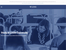 Tablet Screenshot of luiss.edu