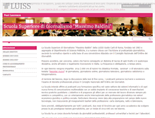 Tablet Screenshot of giornalismo.postlauream.luiss.it