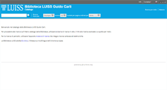 Desktop Screenshot of opac.luiss.it